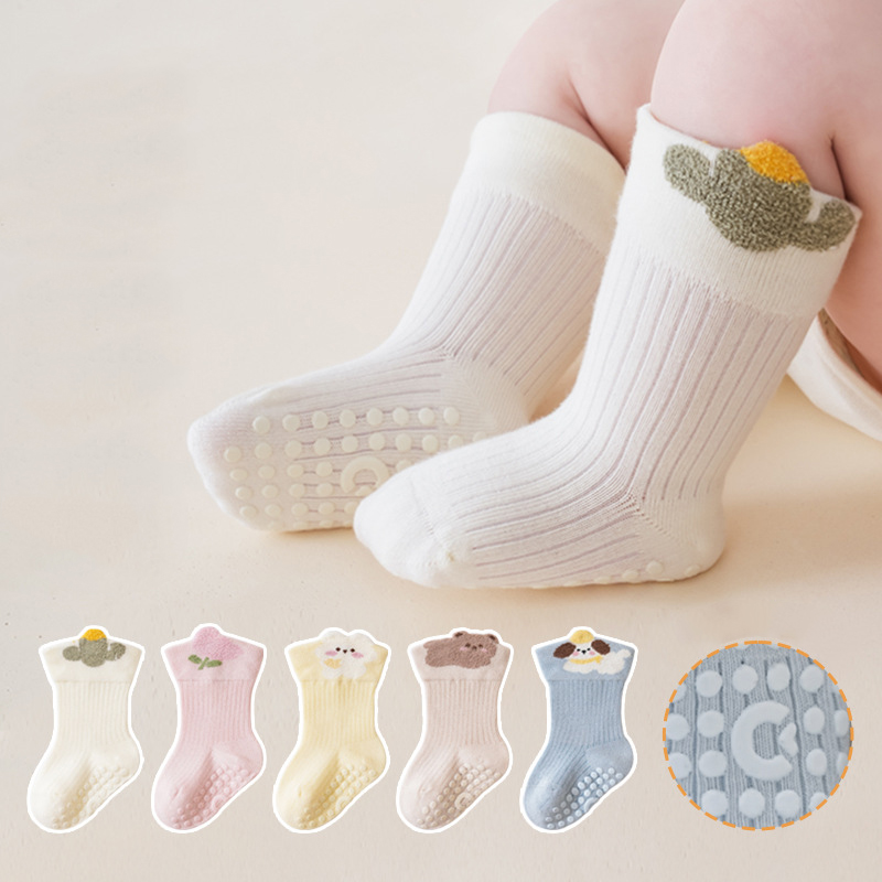 Unisex Baby Socks Non Slip - Chaussettes antidérapantes pour bébé, semelle souple