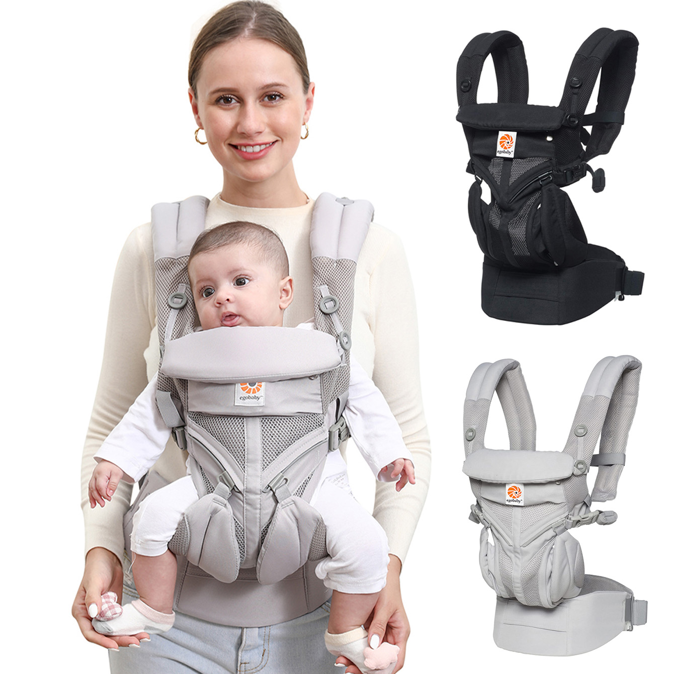 Ergonomic Baby Carrier Newborn To Toddler - Porte-bébé ergonomique multifonctionnel, sac à dos