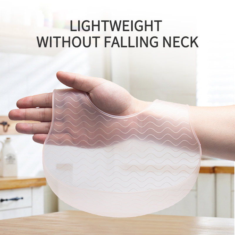 Waterproof Baby Bibs Silicone - Bavoir en gelée de Silicone pour