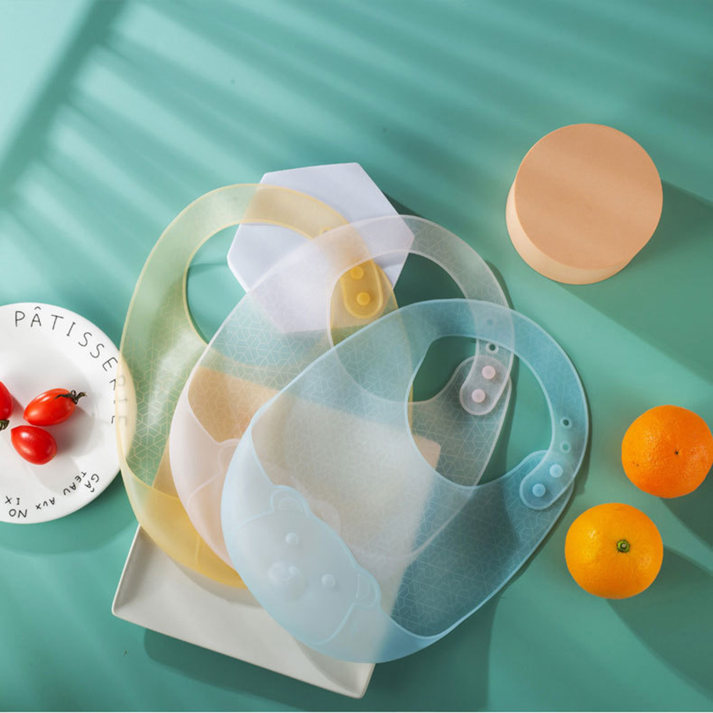 Waterproof Baby Bibs Silicone - Bavoir mangeant pour bébé, bavoir alimentaire