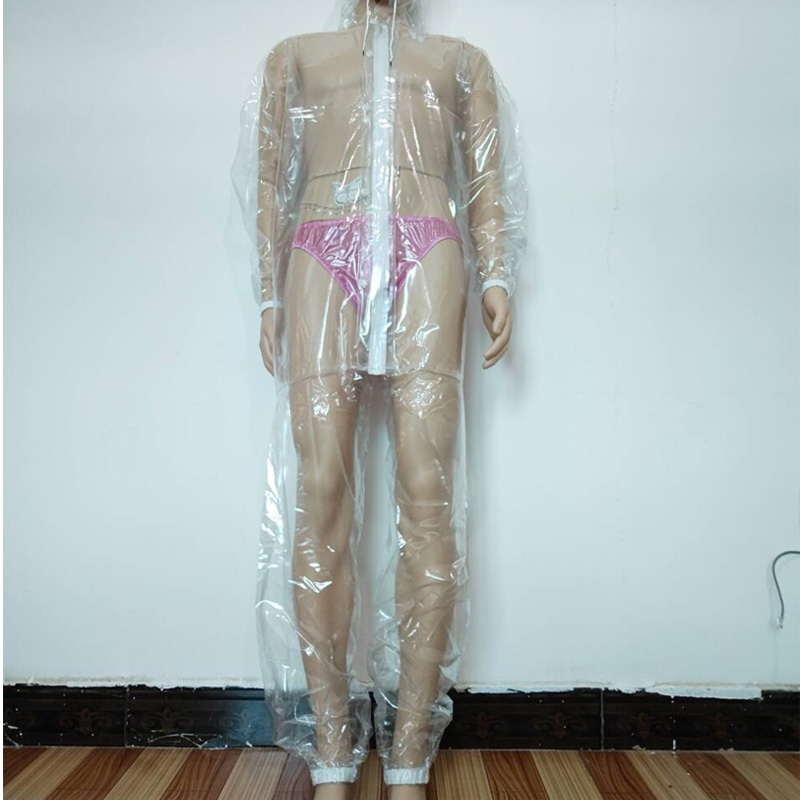 Diapering - Combinaison en PVC transparente sexy avec