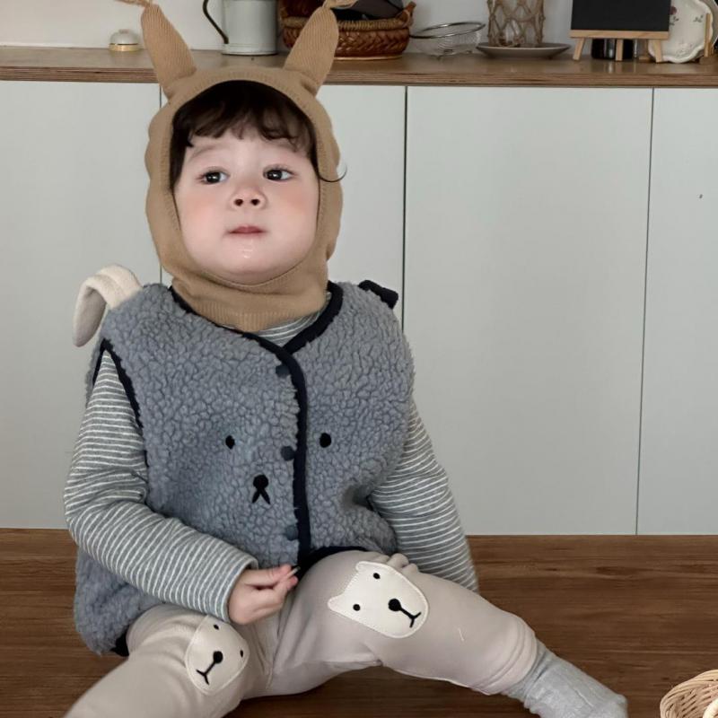 Toddler Boy Winter Fleece Jacket - 2025 hiver nouveau bébé sans manches