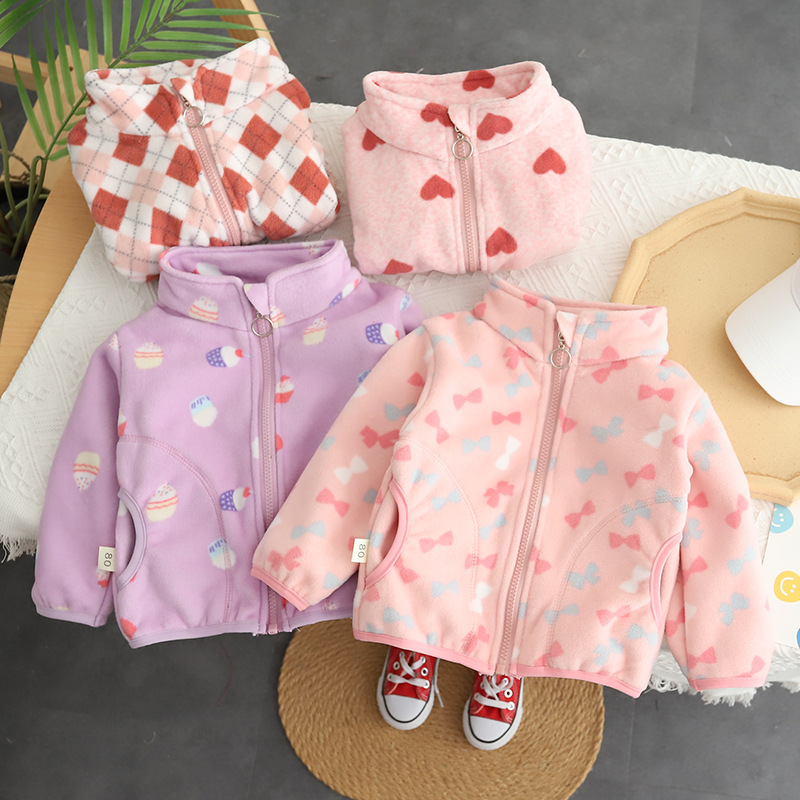 Toddler Boy Winter Fleece Jacket - Vêtements d'extérieur en molleton de coton