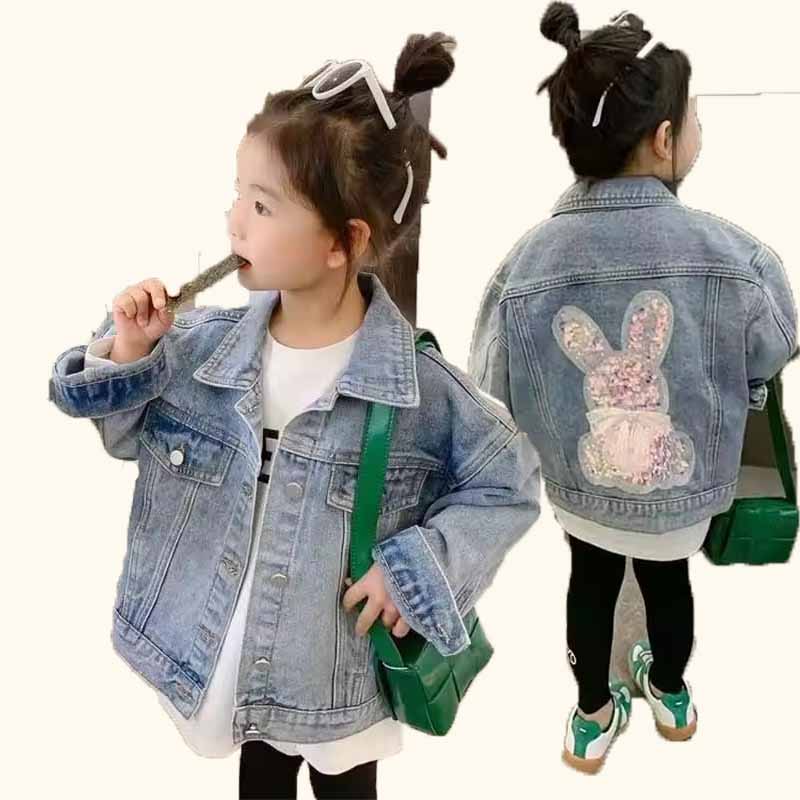 Baby Clothes - Bébé filles Denim manteau enfants mode