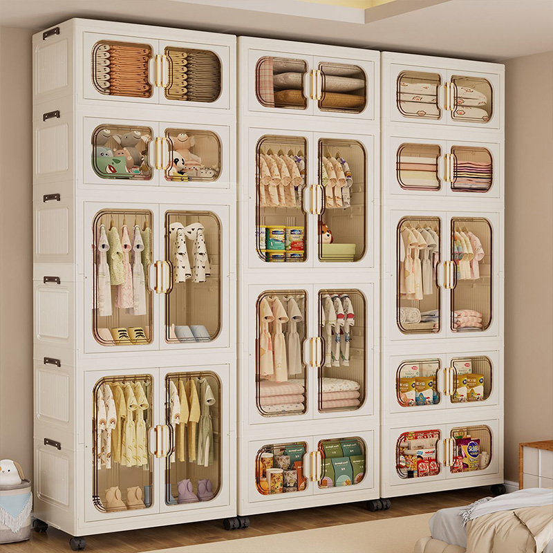 Baby Clothes - Armoire pliable colorée pour enfants –