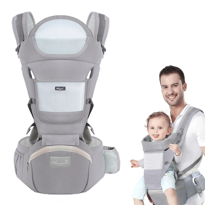 Ergonomic Baby Carrier Newborn To Toddler - Porte-bébé Ergonomique Multifonctionnel avec Siège de