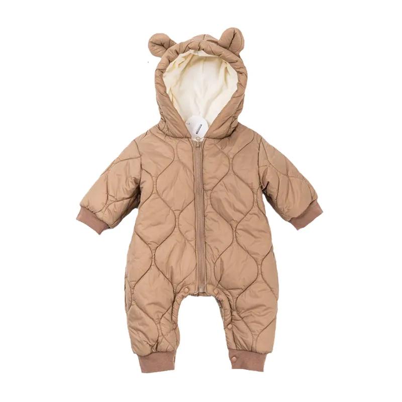 Cotton Baby Onesies Zipper - Barboteuse d'hiver en coton épais pour