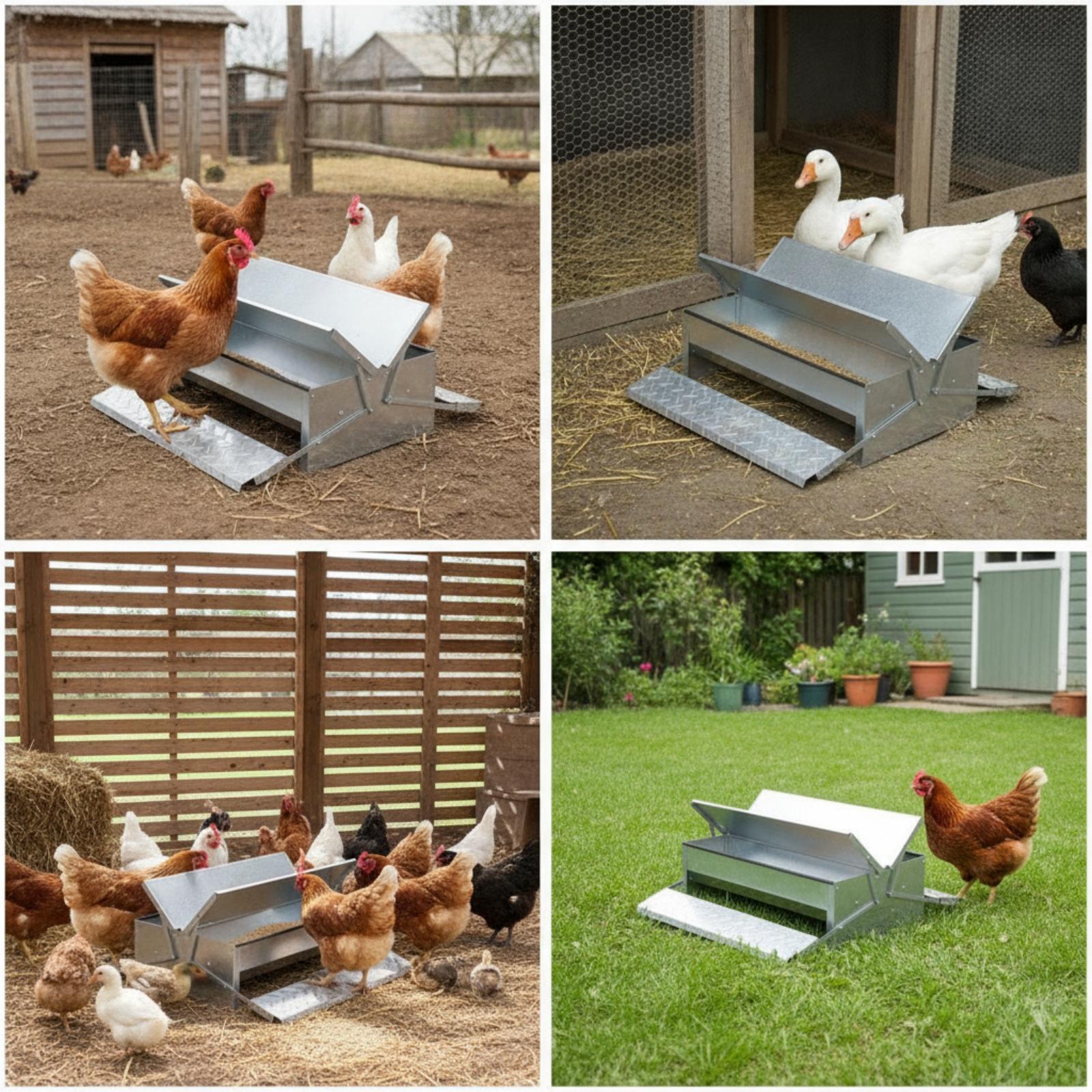 Feeding - Mangeoire automatique pour volailles en acier