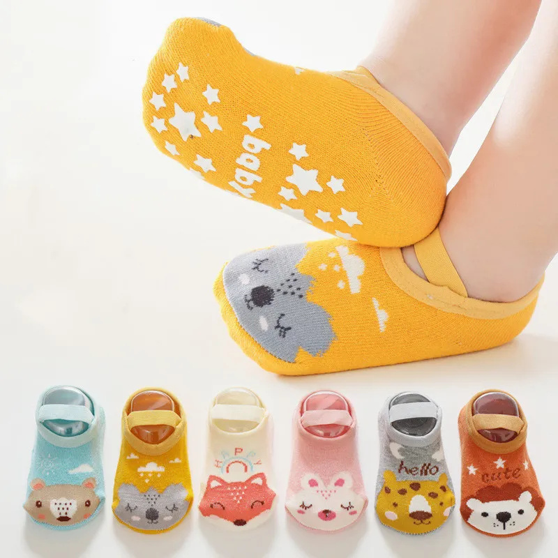 Unisex Baby Socks Non Slip - 0-3 ans nouveau-né bébé filles garçons