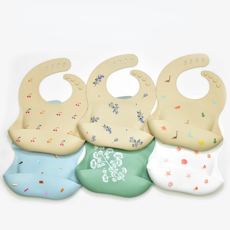 Waterproof Baby Bibs Silicone - INS bébé bavoirs sans BPA imperméable