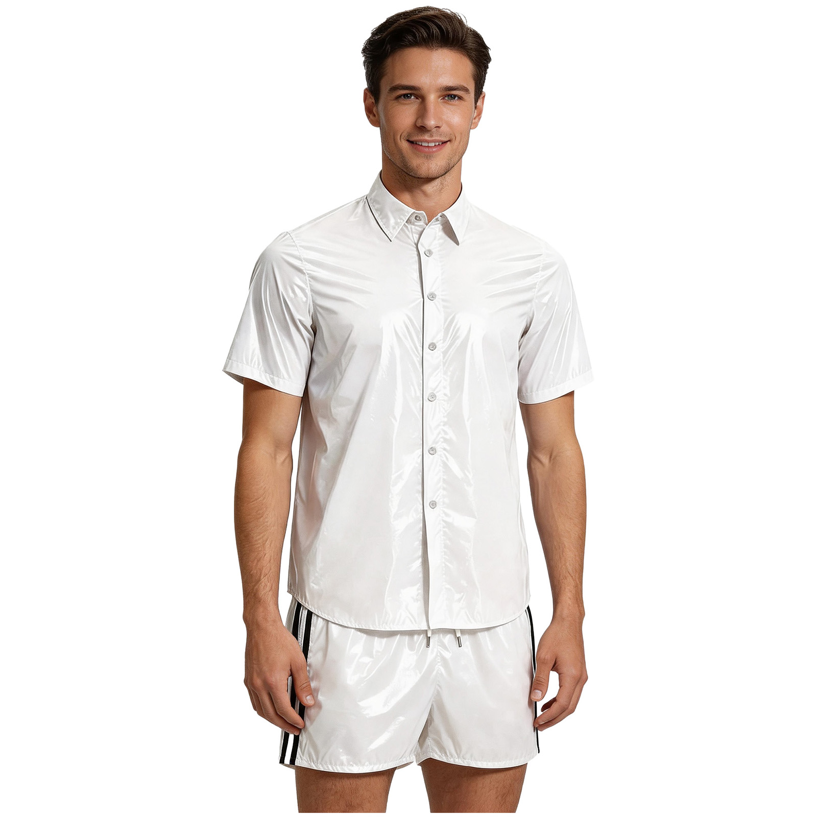Diapering - Ensemble haut et short brillants imperméables