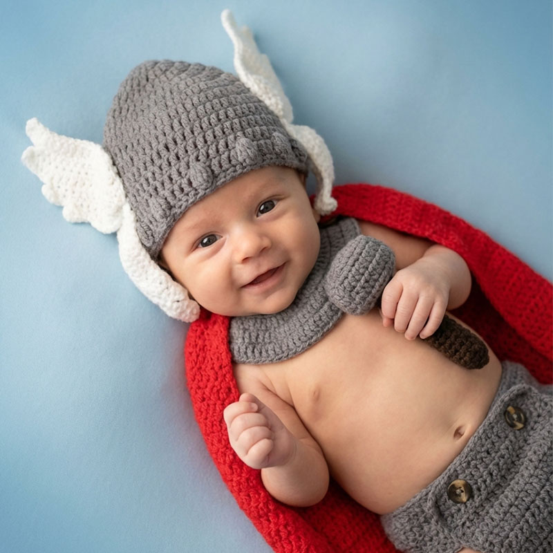 Infant Photography Props Outfit - Accessoires de photographie pour nouveau-nés, costume