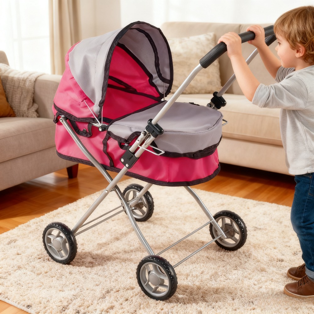 Lightweight Foldable Baby Stroller Compact - Poussette de poupée pliable pour enfants,