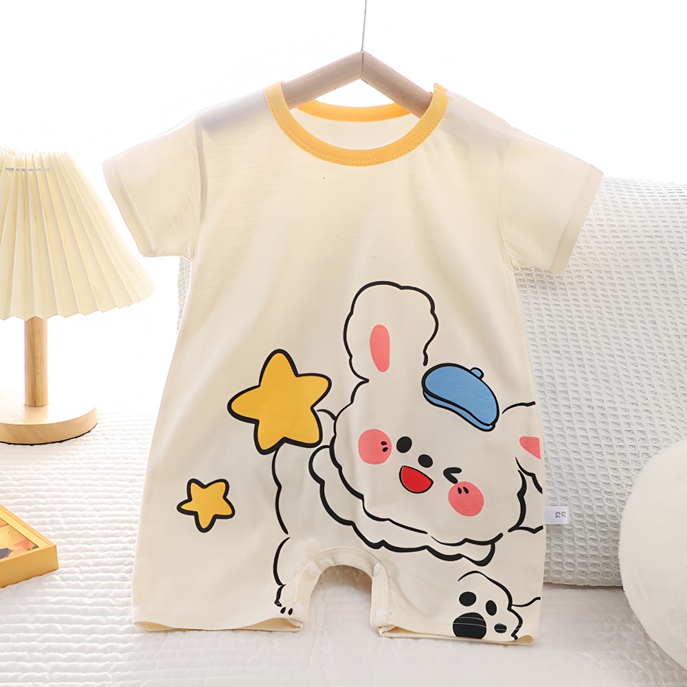Combinaison d'été imprimée en  - Baby Summer Linen Sleeveless Jumpsuit avis et prix