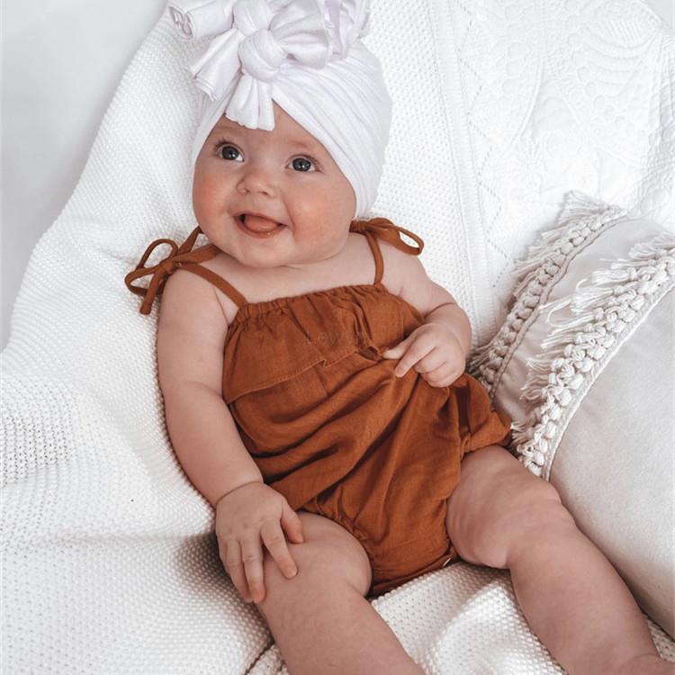 Barboteuse d'été en coton et l - Baby Summer Linen Sleeveless Jumpsuit avis et prix