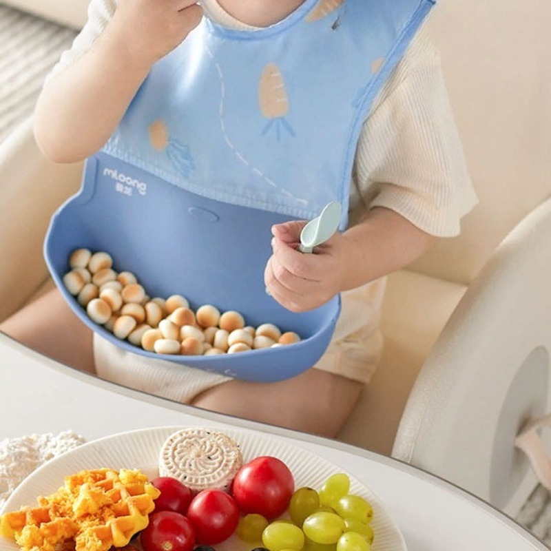 Bavoirs imperméables pour enfa - Waterproof Baby Bibs Silicone avis et prix