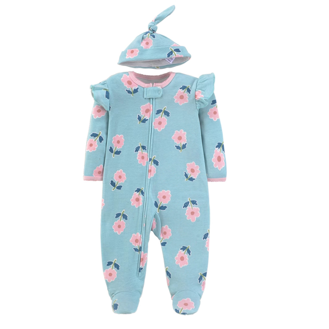 Pyjama grenouillère en pur cot - Cotton Baby Onesies Zipper avis et prix
