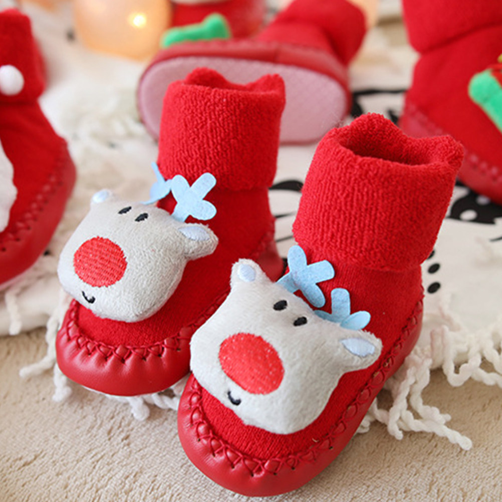 1 paire de chaussettes chaudes - Unisex Baby Socks Non Slip avis et prix