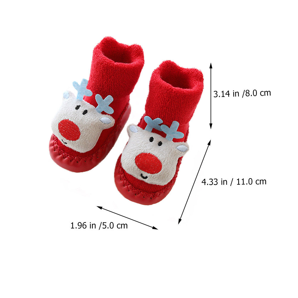 1 paire de chaussettes chaudes - Unisex Baby Socks Non Slip avis et prix