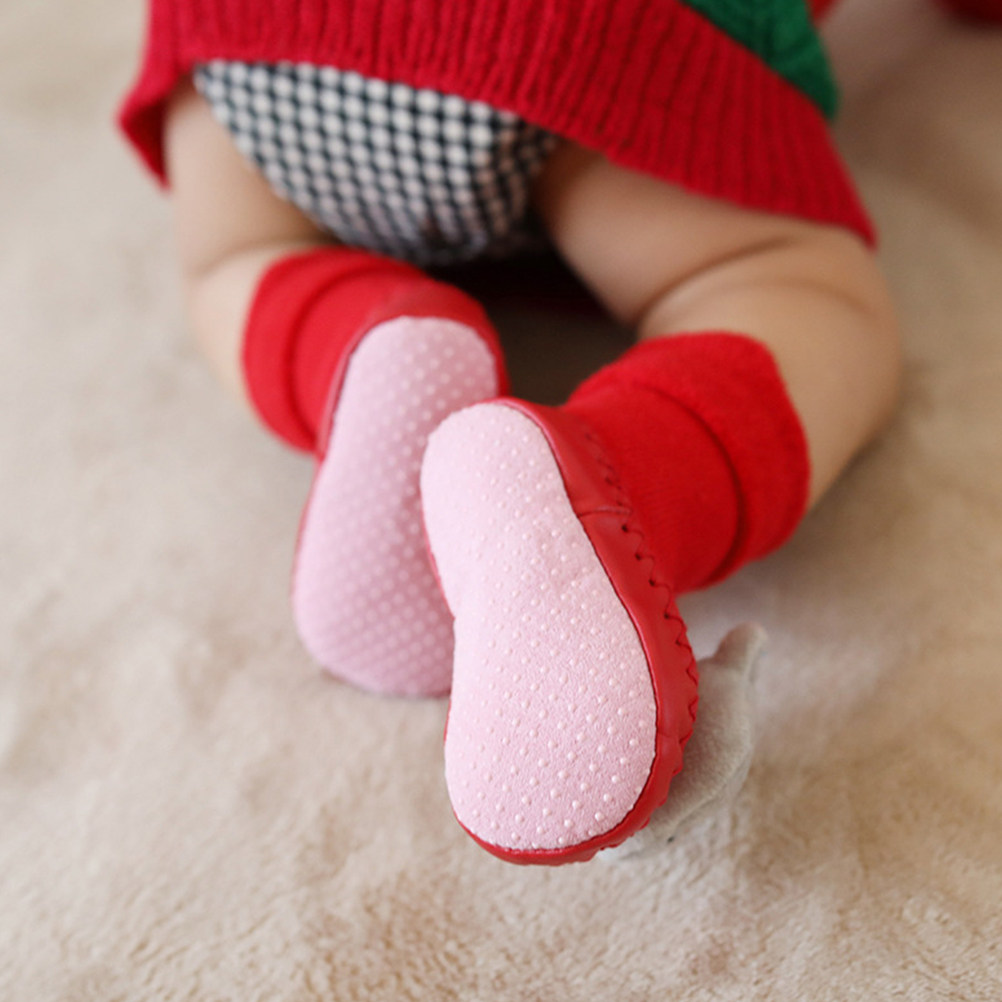 1 paire de chaussettes chaudes - Unisex Baby Socks Non Slip avis et prix