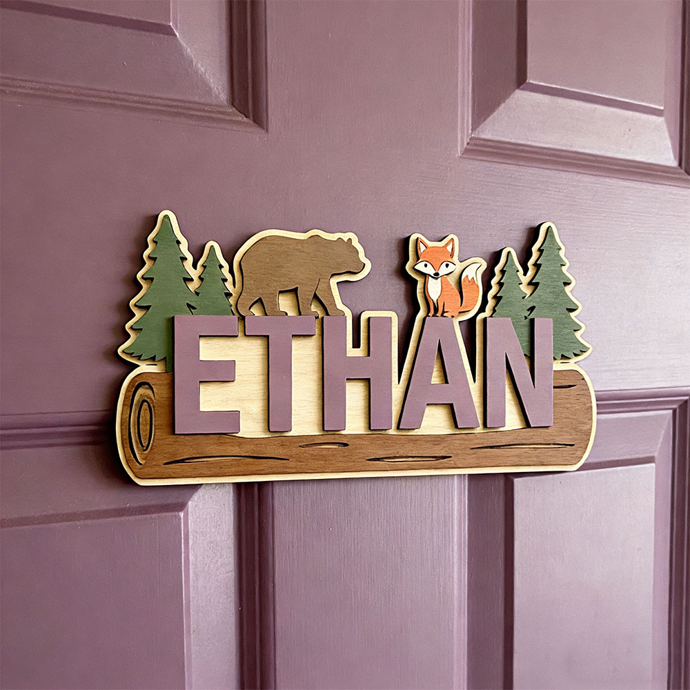 Plaque en bois personnalisée a - Nursery avis et prix