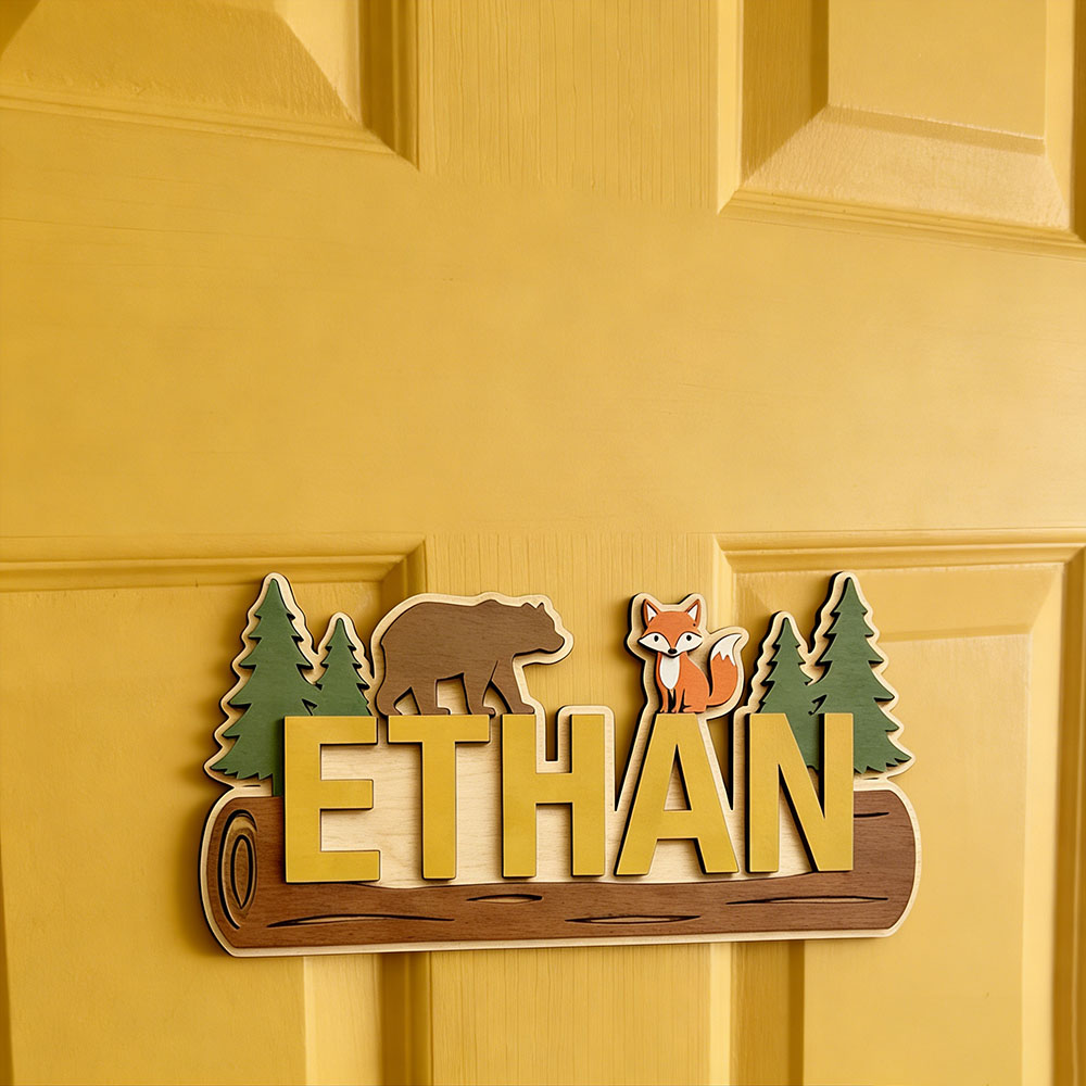 Plaque en bois personnalisée a - Nursery avis et prix