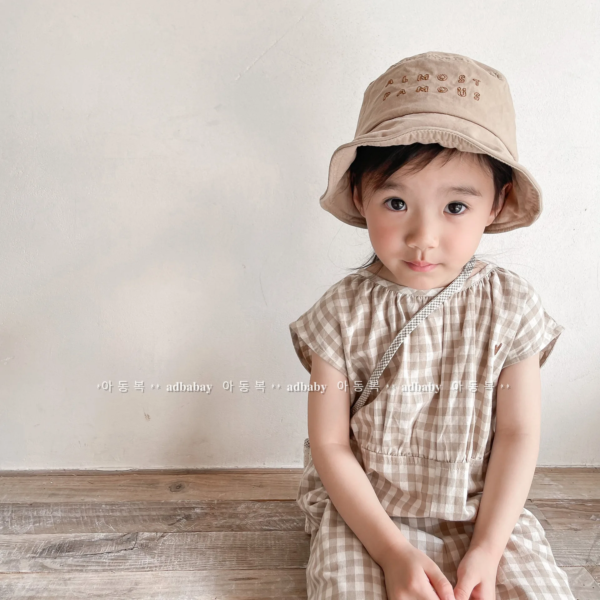Salopette à carreaux pour bébé - Baby Summer Linen Sleeveless Jumpsuit avis et prix