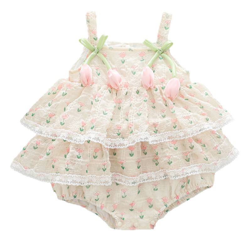 Combinaison d'été 2026 pour bé - Newborn Baby Girl Romper Floral avis et prix