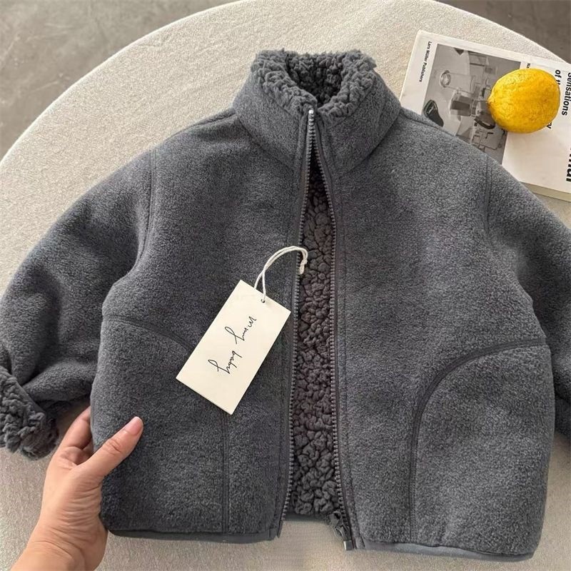Veste en fausse fourrure pour  - Toddler Boy Winter Fleece Jacket avis et prix