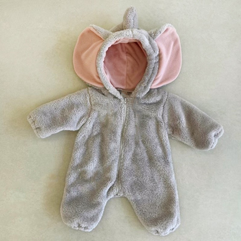 Adorable Combinaison Éléphant  - Cotton Baby Onesies Zipper avis et prix