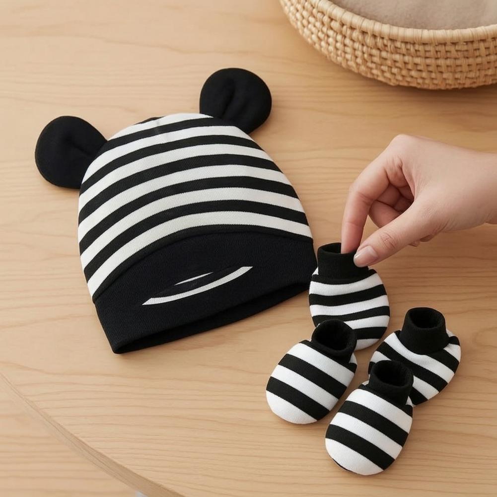 Ensemble bonnet et moufles ant - Infant Beanie Hat With Ears avis et prix