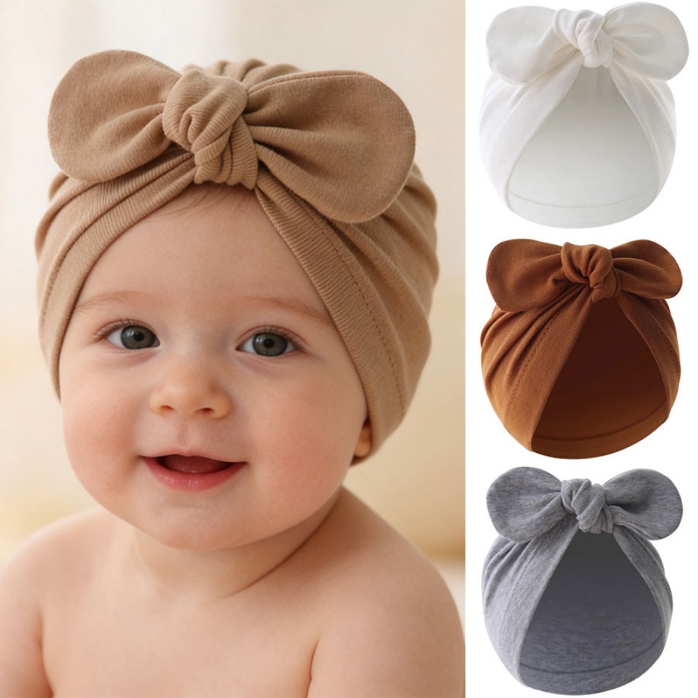 Chapeau turban pour bébé avec  - Infant Beanie Hat With Ears avis et prix