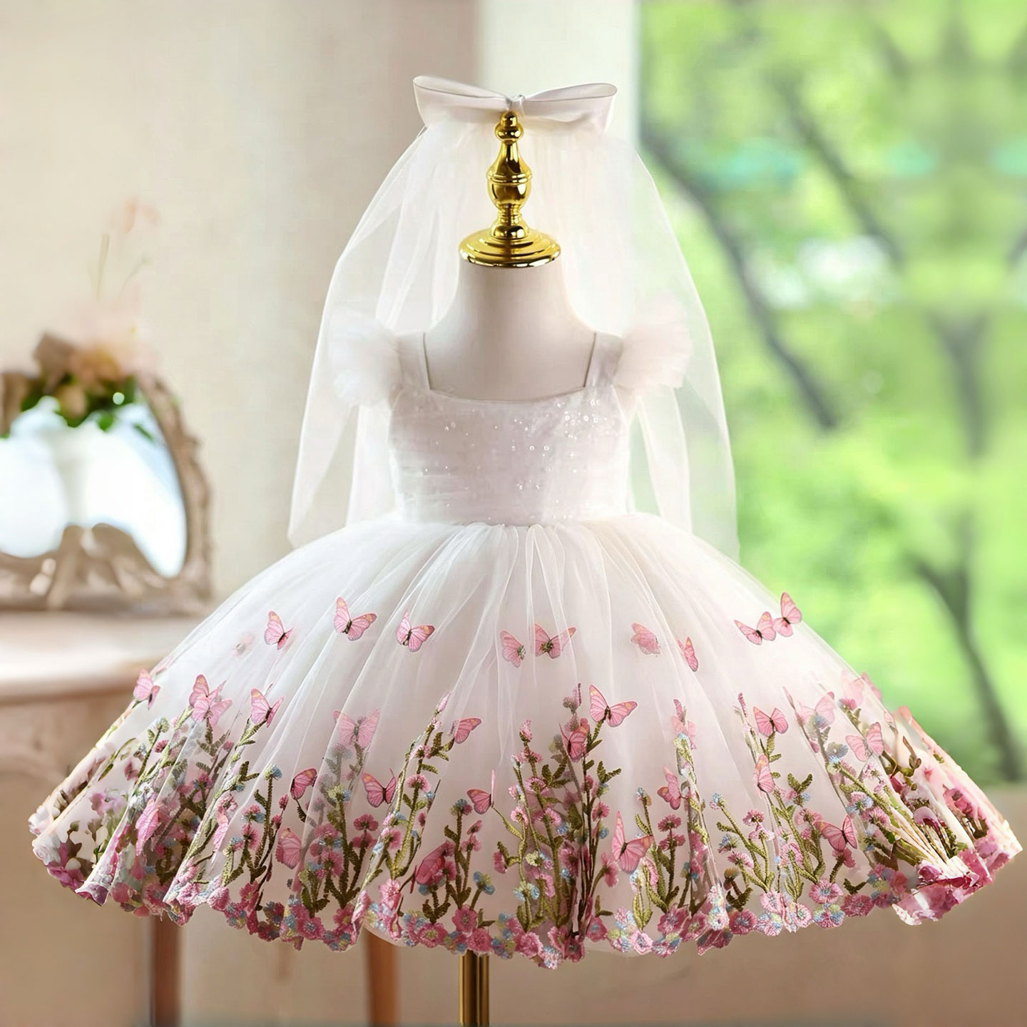 Robe de demoiselle d'honneur J - Toddler Girl Tulle Party Dress avis et prix