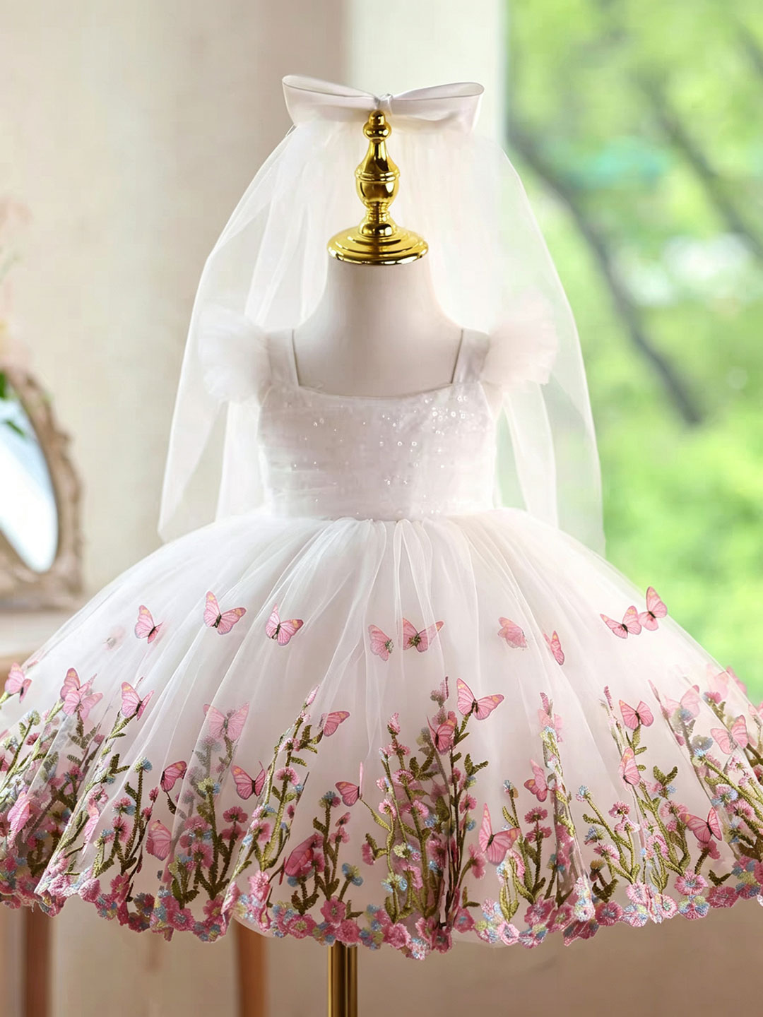 Robe de demoiselle d'honneur J - Toddler Girl Tulle Party Dress avis et prix