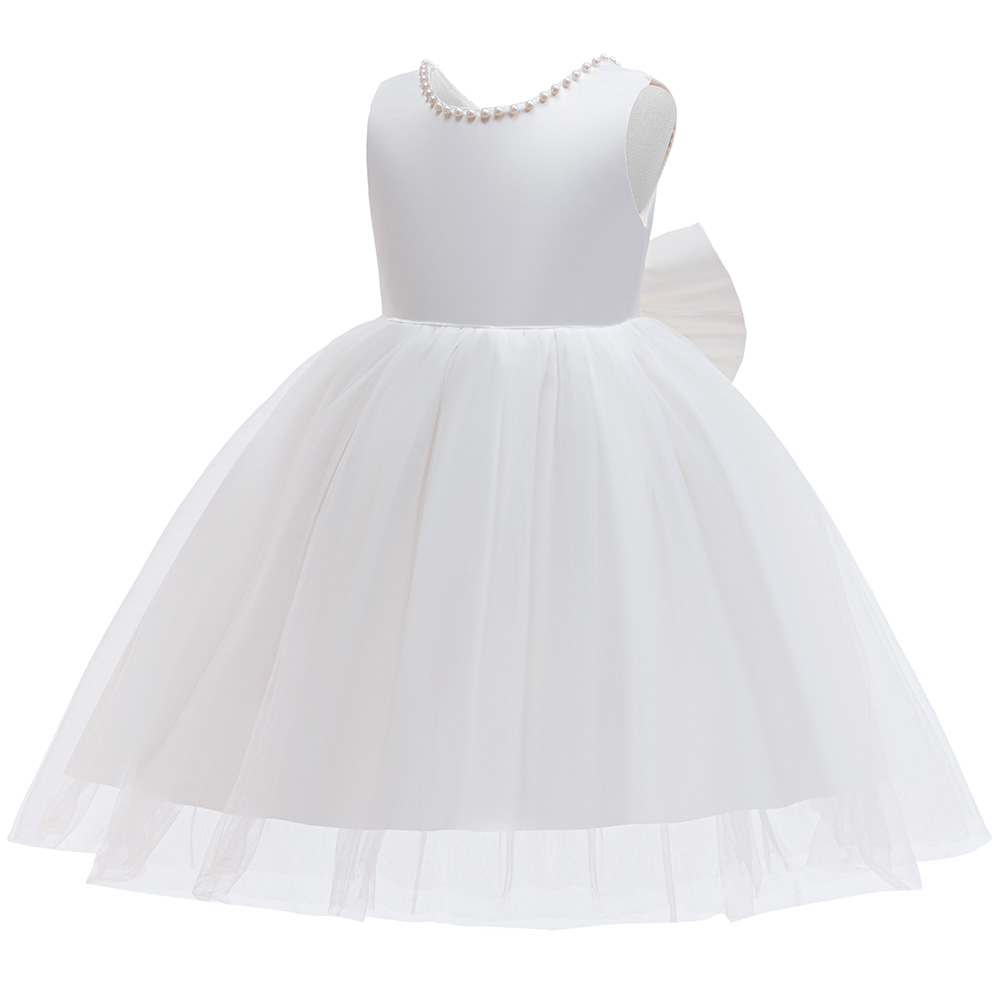 Robe de communion blanche élég - Toddler Girl Tulle Party Dress avis et prix