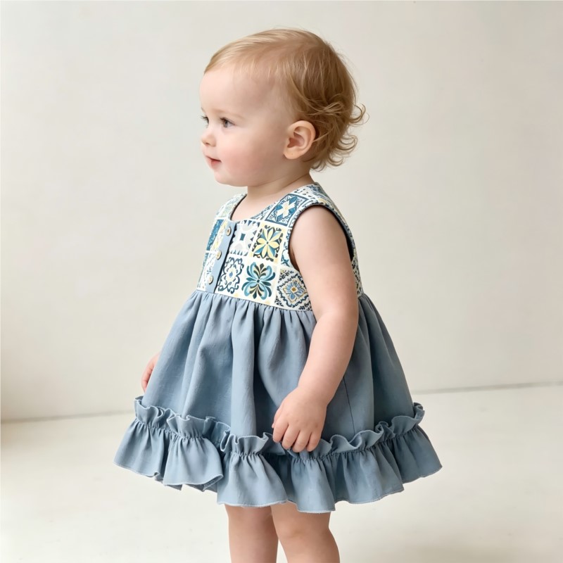 Ensemble barboteuse en coton e - Baby Summer Linen Sleeveless Jumpsuit avis et prix