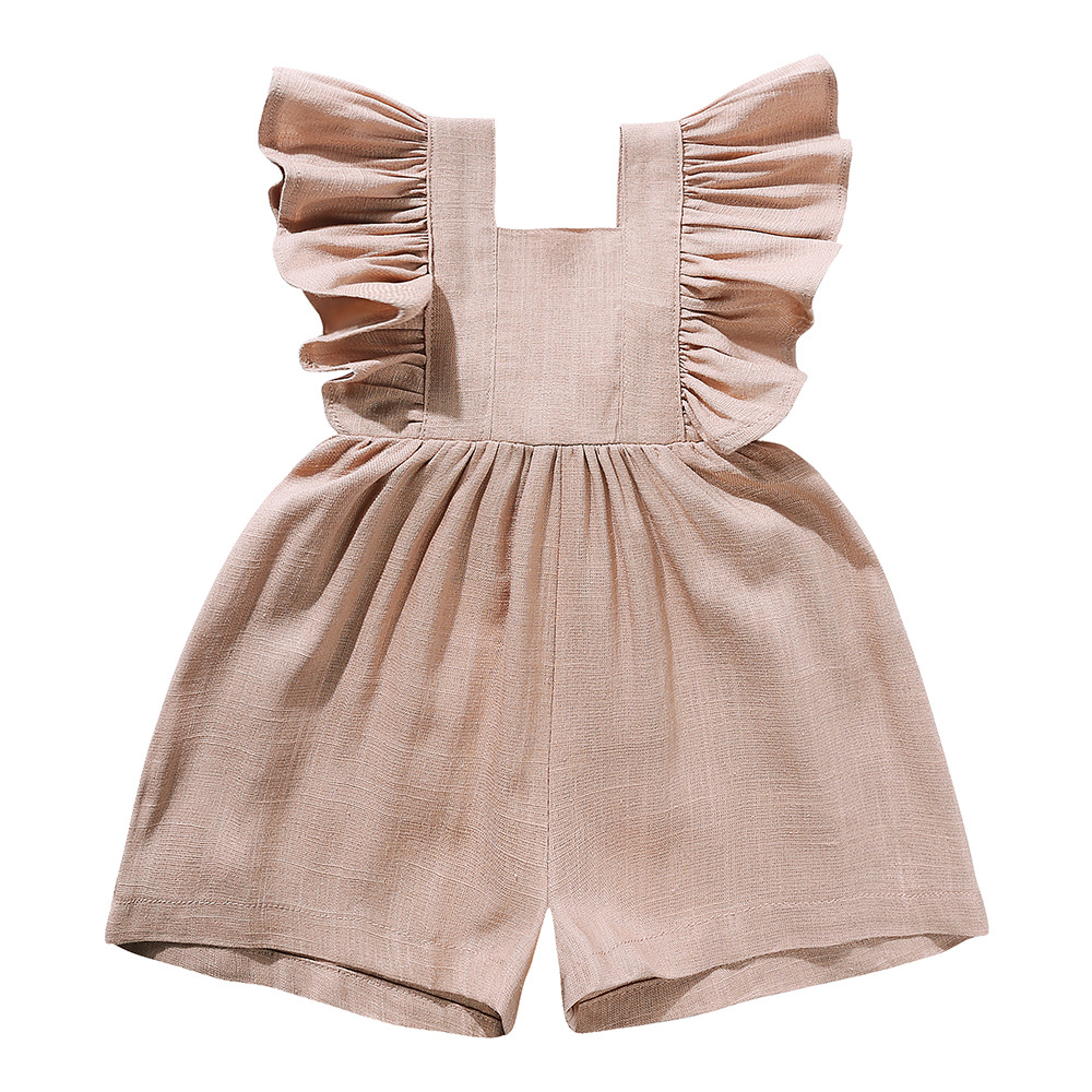 Vêtements d'été pour bébés, Co - Baby Summer Linen Sleeveless Jumpsuit avis et prix