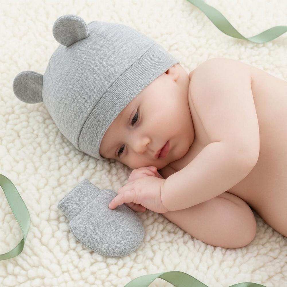 Mitaines anti-rayures pour nou - Infant Beanie Hat With Ears avis et prix
