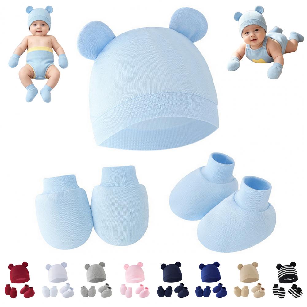 Mitaines anti-rayures pour nou - Infant Beanie Hat With Ears avis et prix