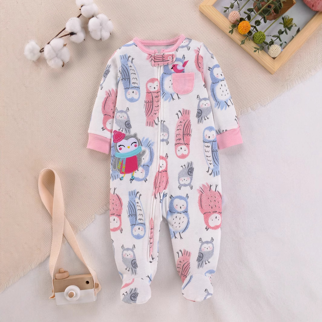 Pyjama barboteuse en pur coton - Cotton Baby Onesies Zipper avis et prix