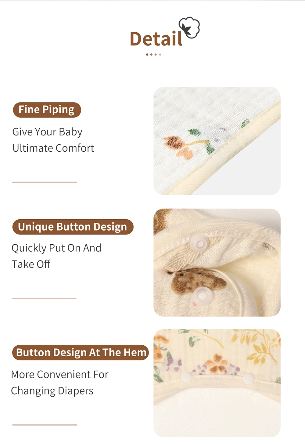 Combinaison pour bébé fille IN - Newborn Baby Girl Romper Floral avis et prix