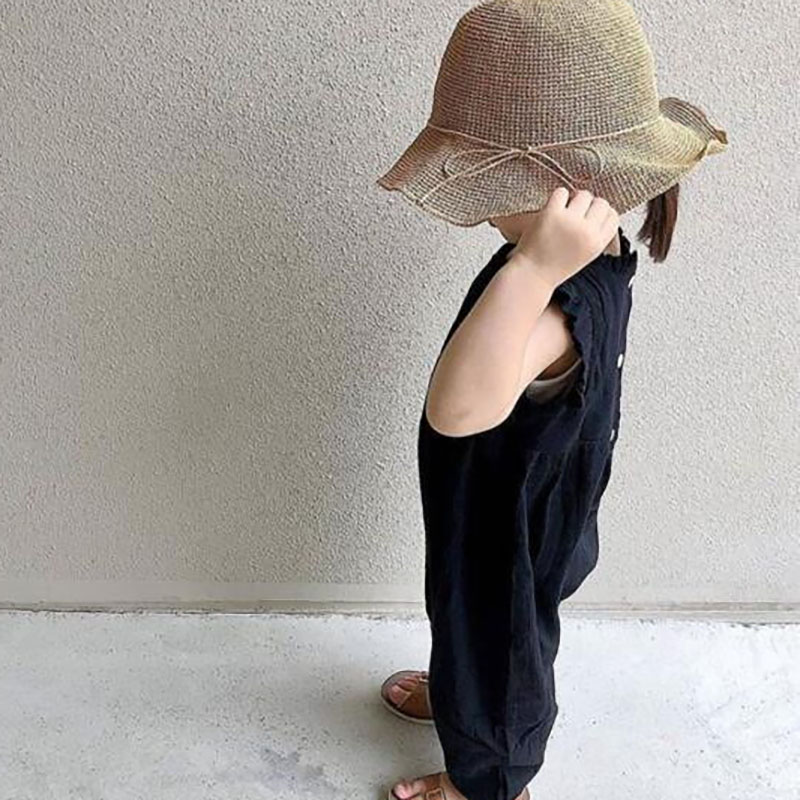 MILANCEL-Barboteuse d'été en l - Baby Summer Linen Sleeveless Jumpsuit avis et prix