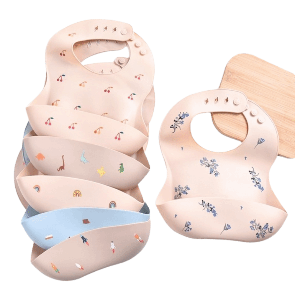 Nouveau bavoir en silicone pou - Waterproof Baby Bibs Silicone avis et prix