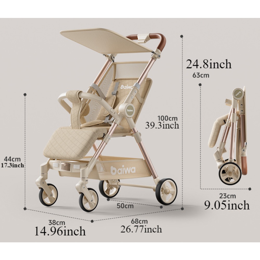Poussette pliable de voyage po - Lightweight Foldable Baby Stroller Compact avis et prix