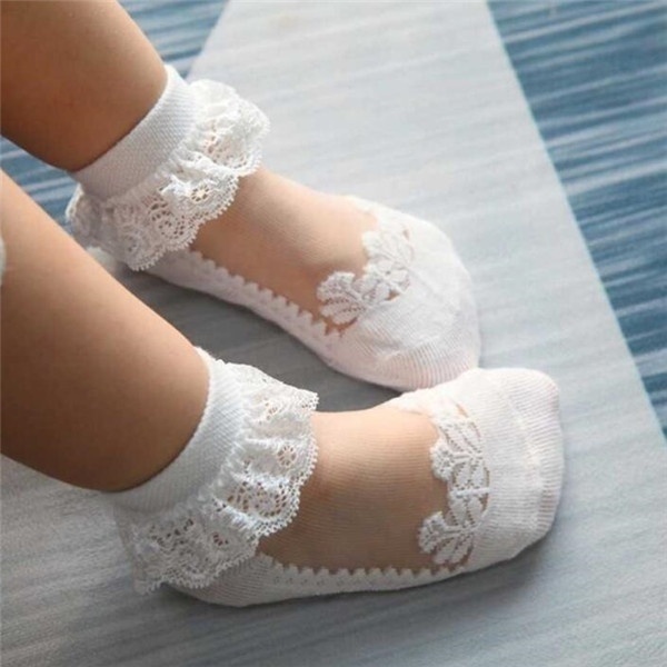 Chaussettes en dentelle floral - Unisex Baby Socks Non Slip avis et prix
