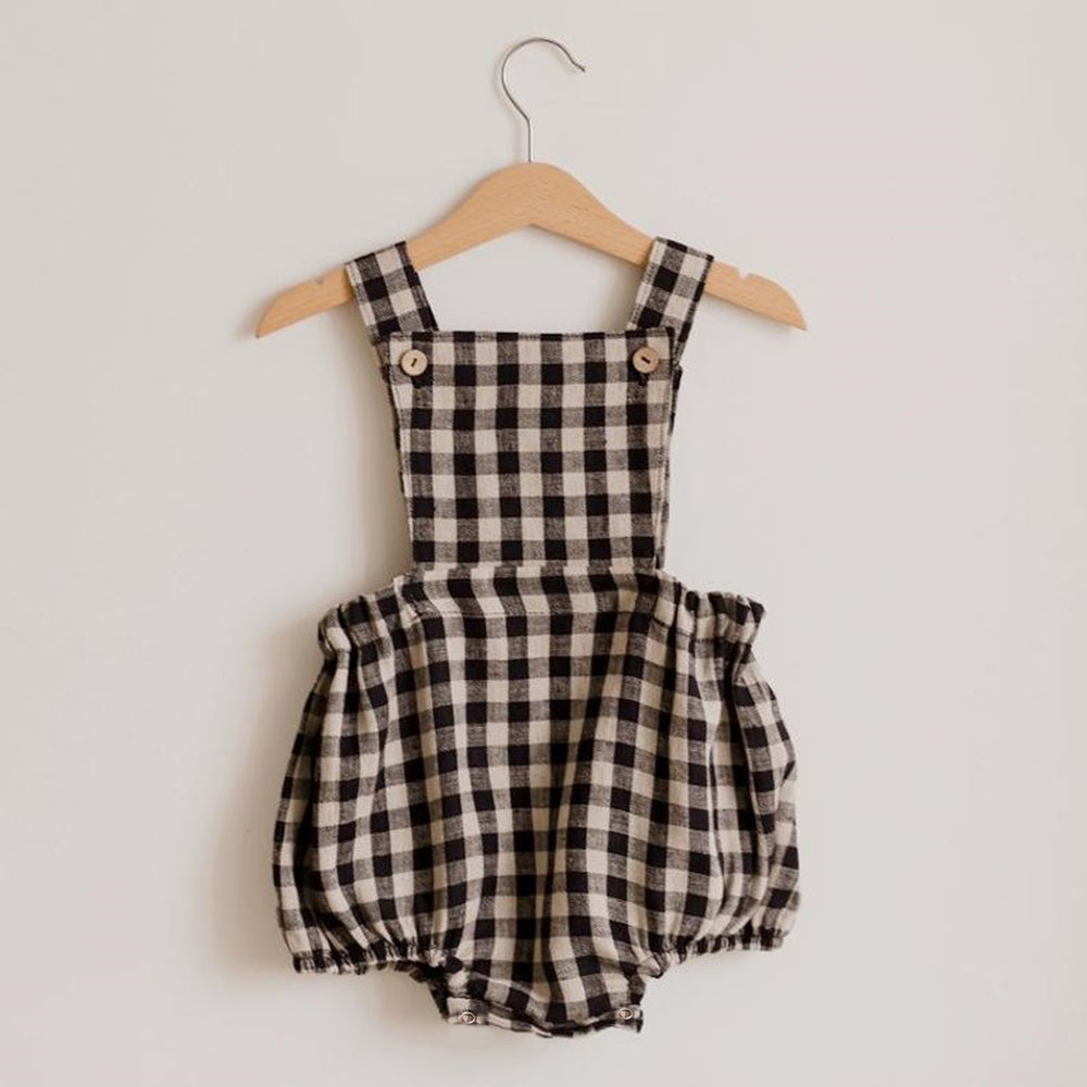 Barboteuse d'été en coton et l - Baby Summer Linen Sleeveless Jumpsuit avis et prix